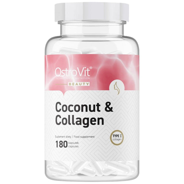 Coconut & Collagen | Marine Collagen with MCT - 180 капсули  OstroVit - Nutra Best Bulgaria