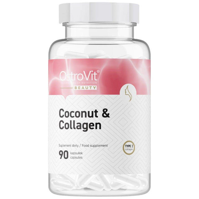 Coconut & Collagen | Marine Collagen with MCT - 90 капсули  OstroVit - Nutra Best Bulgaria