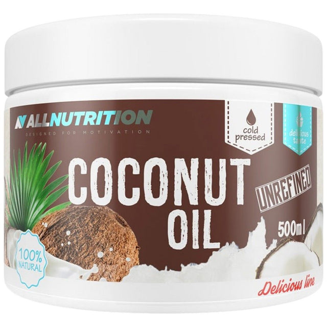 Coconut Oil | Unrefined - 500 мл  AllNutrition - Nutra Best Bulgaria