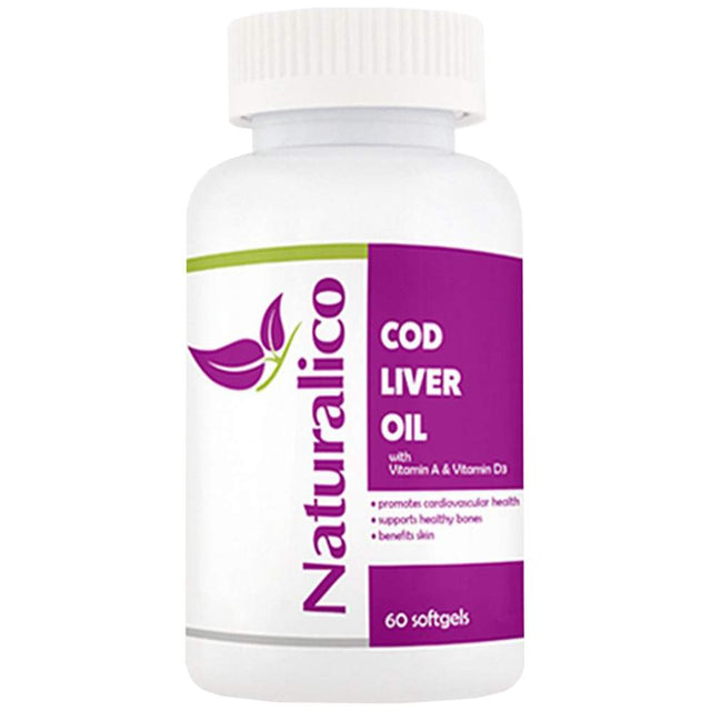 Cod Liver Oil 60 Гел капсули  Naturalico - Nutra Best Bulgaria