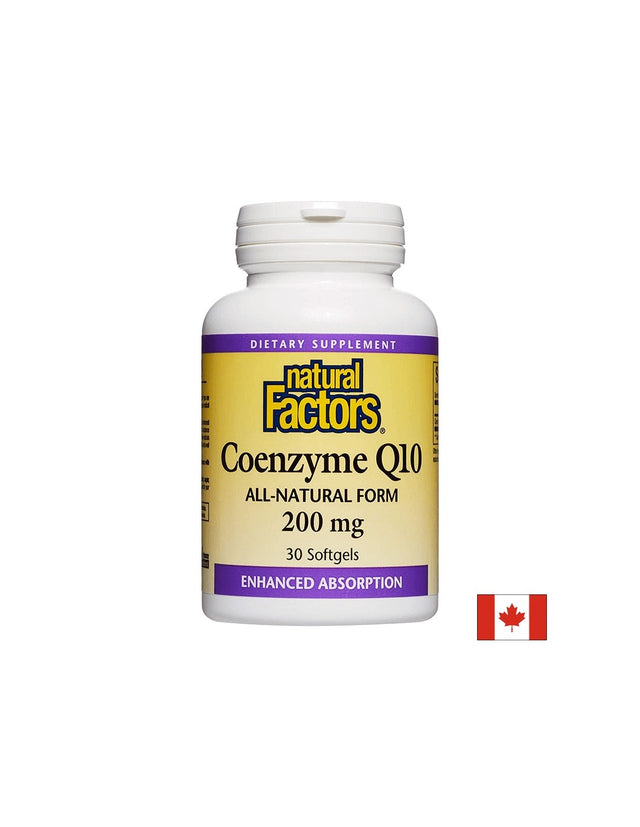 Coenzyme Q10 200 mg - 30 Гел капсули  Natural Factors - Nutra Best Bulgaria