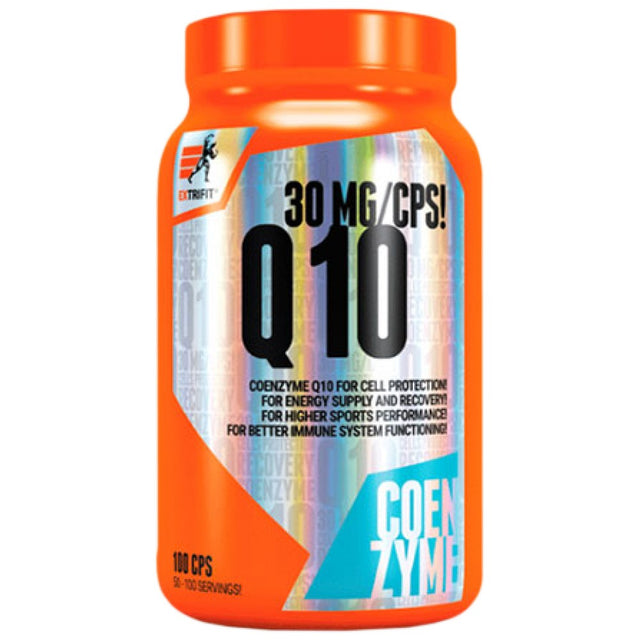 Coenzyme Q10 30 mg + Vitamin E - 100 капсули  Extrifit Sports Nutrition - Nutra Best Bulgaria