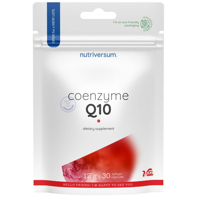 Coenzyme Q10 | CoQ10 - 30 Гел капсули  Nutriversum - Nutra Best Bulgaria