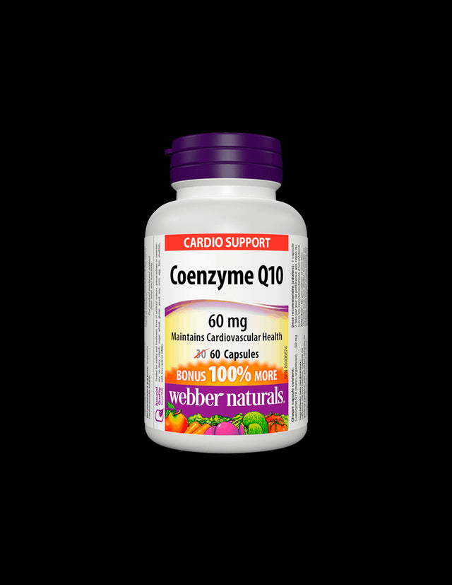 Coenzyme Q10 / Коензим Q10, 60 mg, 60 капсули  Webber Naturals - Nutra Best Bulgaria