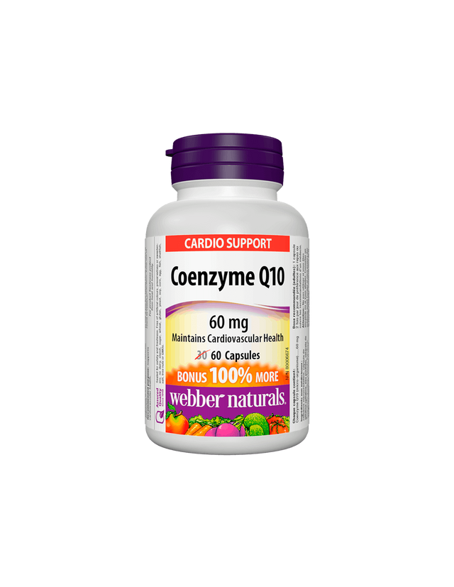 Coenzyme Q10 / Коензим Q10, 60 mg, 60 капсули  Webber Naturals - Nutra Best Bulgaria