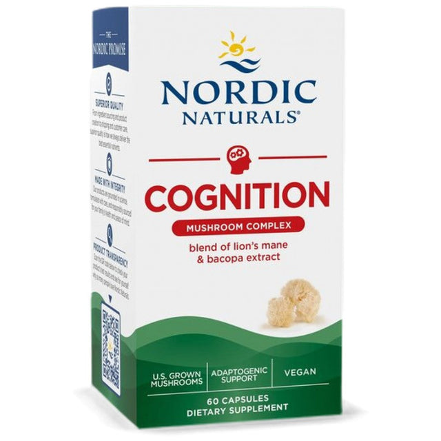 Cognition Mushroom Complex | with Lion's Mane & Bacopa - 60 капсули  Nordic Naturals - Nutra Best Bulgaria