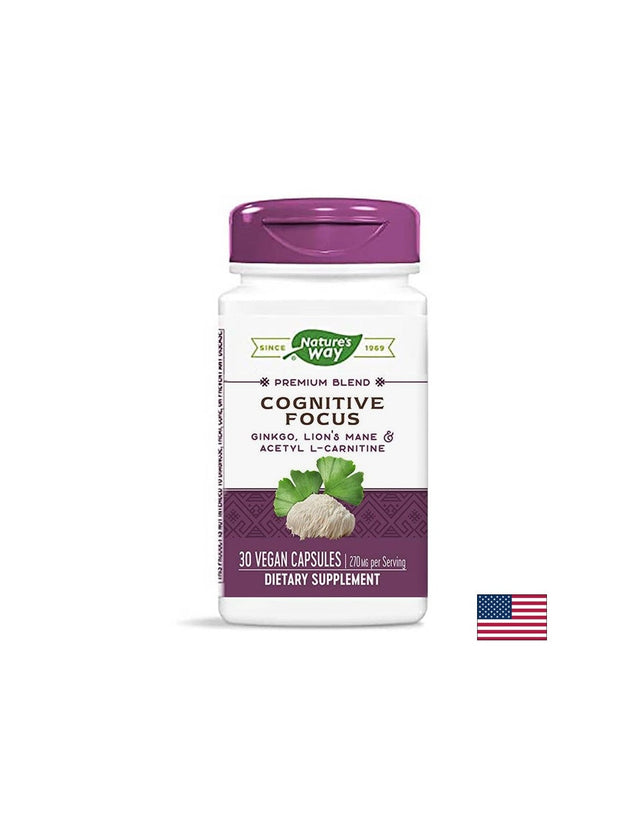 Cognitive Focus - Памет и мисловна дейност, 30 капсули Nature’s Way  Nature’s Way - Nutra Best Bulgaria