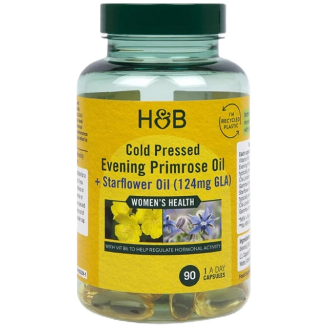 Cold Pressed Evening Primrose Oil + Starflower Oil - 90 Гел капсули - Nutra Best