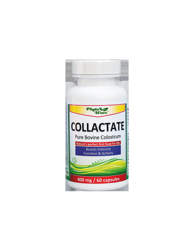 Collactate Pure Bovine Colostrum/ Коластра 400 mg х 30 капсули  Phyto Wave - Nutra Best Bulgaria