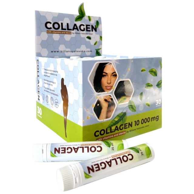Collagen 10 000 mg + Vitamins & Stevia - 30 x 25 мл  Biliana Yotovska - Nutra Best Bulgaria