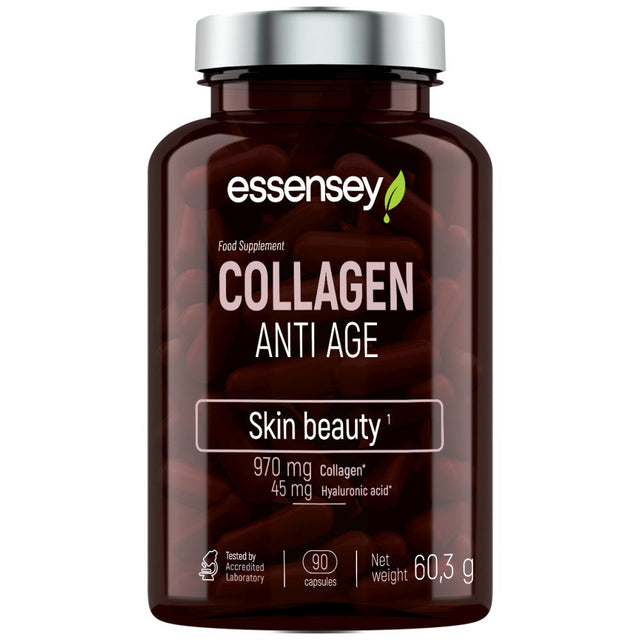 Collagen Anti Age | with Vitamin C & Hyaluronic Acid - 90 капсули  ESSENSEY - Nutra Best Bulgaria