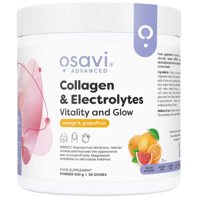 Collagen Electrolytes Vitality and Glow - 300 грама  Osavi - Nutra Best Bulgaria