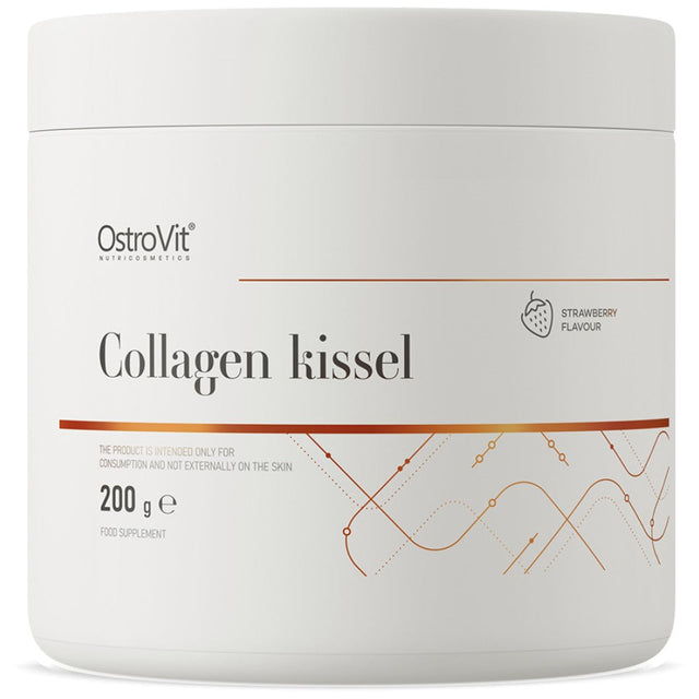 Collagen Kissel | Fish Collagen Peptides with Erythritol 200 грама  OstroVit - Nutra Best Bulgaria