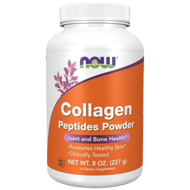 Collagen Peptides Powder - 227 грама  NOW Foods - Nutra Best Bulgaria