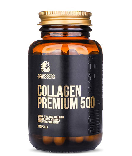 Collagen Premium 500 / 60 Caps  GRASSBERG - Nutra Best Bulgaria