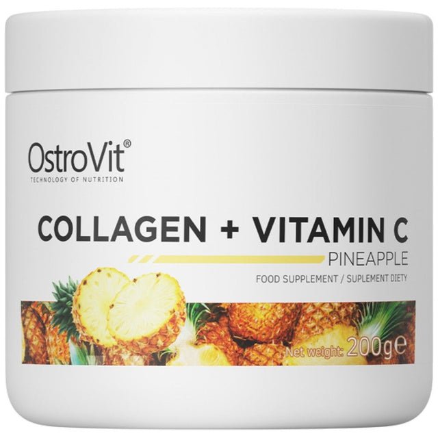 Collagen + Vitamin C / Powder - 200 грама  OstroVit - Nutra Best Bulgaria