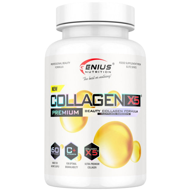 Collagen X-5 - 60 капсули  Genius Nutrition - Nutra Best Bulgaria
