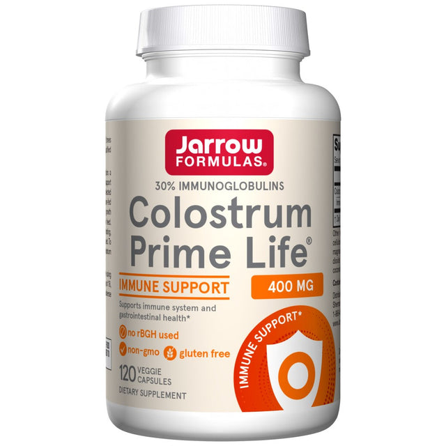 Colostrum Prime Life 400 mg - 120 капсули  Jarrow Formulas - Nutra Best Bulgaria
