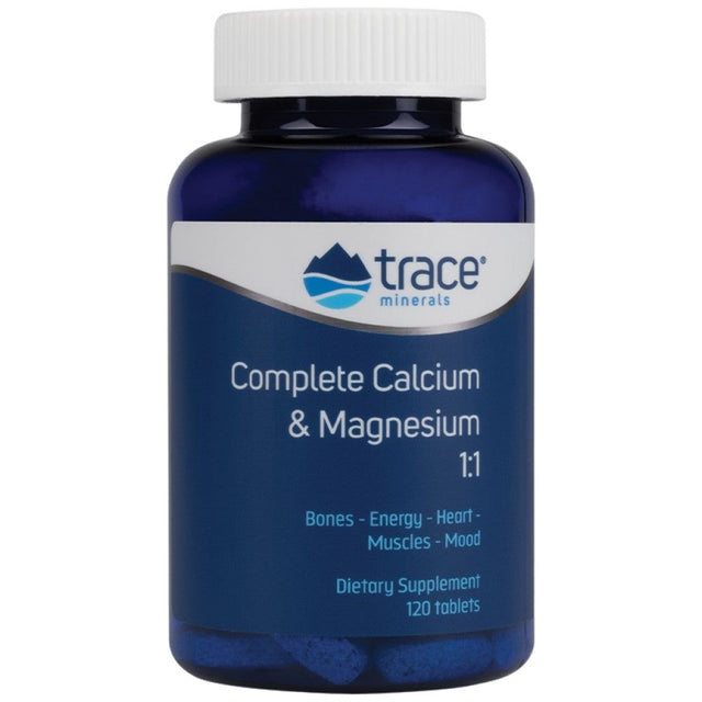 Complete Calcium & Magnesium 1:1 - 120 Таблетки  Trace Minerals - Nutra Best Bulgaria