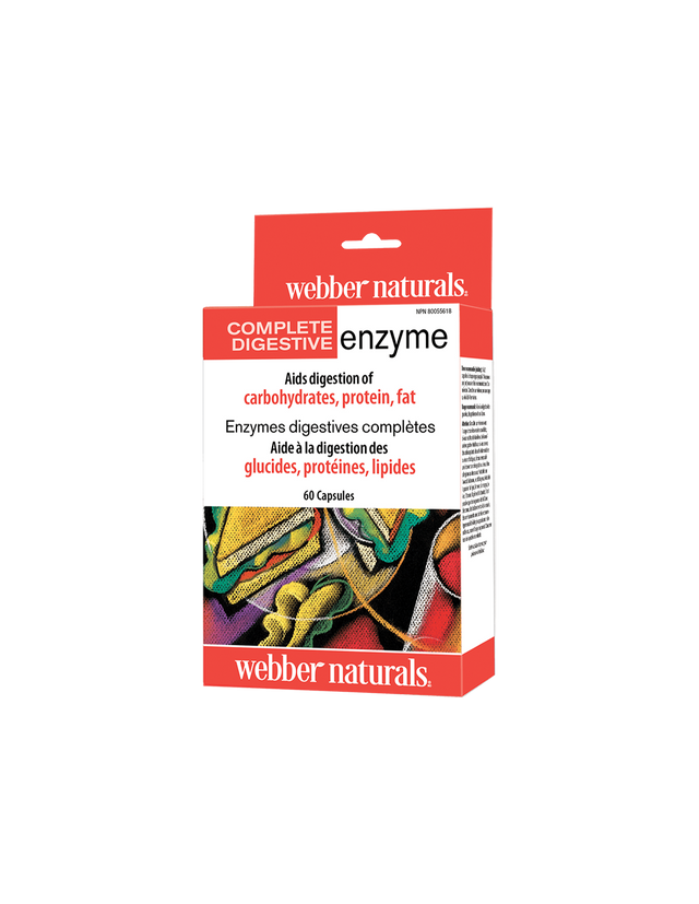 Complete Digestive Enzyme/ Храносмилателни ензими х 60 капсули  Webber Naturals - Nutra Best Bulgaria
