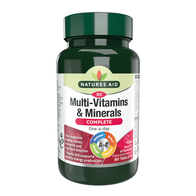 Complete Multi-Vitamins & Minerals - 90 таблетки  Natures Aid - Nutra Best Bulgaria