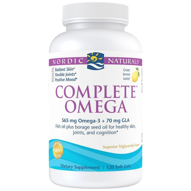 Complete Omega 565 mg - 120 Гел капсули  Nordic Naturals - Nutra Best Bulgaria