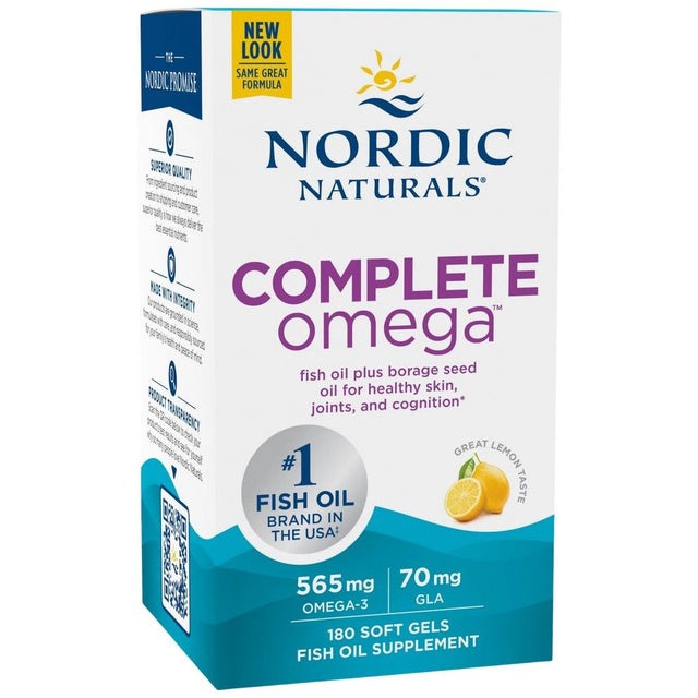 Complete Omega 565 mg - 180 Гел капсули  Nordic Naturals - Nutra Best Bulgaria