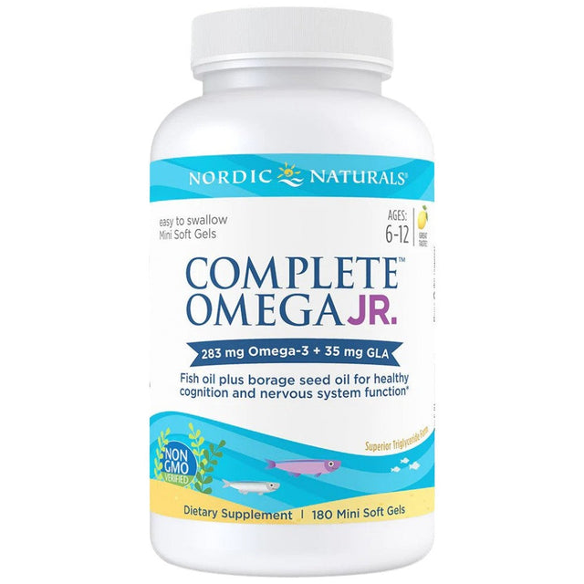 Complete Omega Junior 283 mg - 180 Гел капсули  Nordic Naturals - Nutra Best Bulgaria