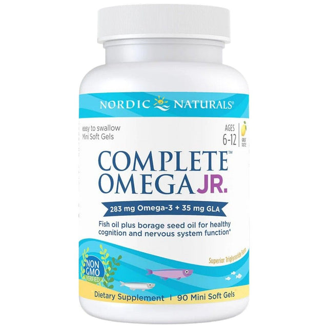 Complete Omega Junior 283 mg - 90 Гел капсули  Nordic Naturals - Nutra Best Bulgaria
