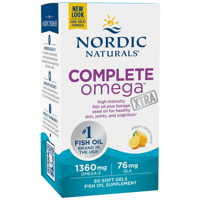 Complete Omega Xtra 1360 mg - 60 Гел капсули  Nordic Naturals - Nutra Best Bulgaria