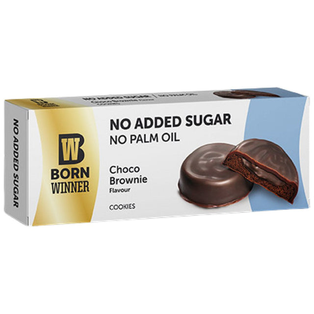 Cookies | No Added Sugar & Palm Oil - Choco Brownie - 100 грама  Born Winner - Nutra Best Bulgaria