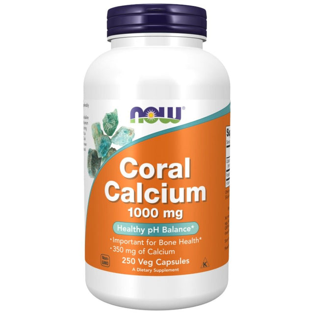 Coral Calcium 1000 mg - 250 капсули  NOW Foods - Nutra Best Bulgaria