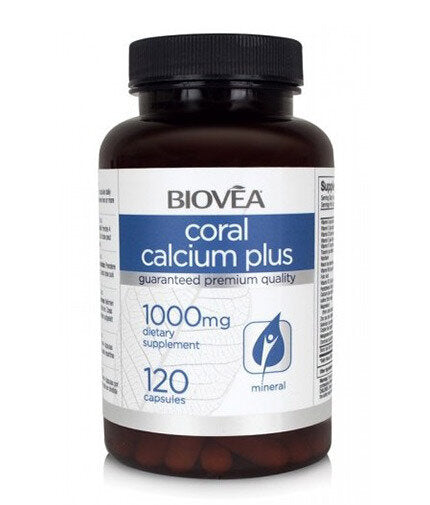 Coral Calcium Plus 1000 mg / 120 Caps  Biovea - Nutra Best Bulgaria