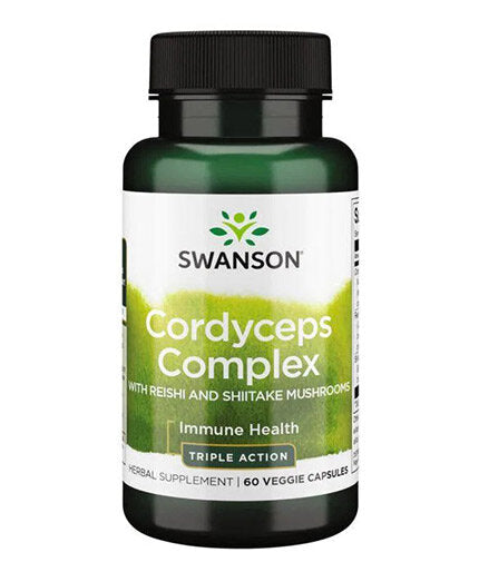Cordyceps Complex with Reishi and Shiitake Mushrooms - 60 капсули  Swanson - Nutra Best Bulgaria