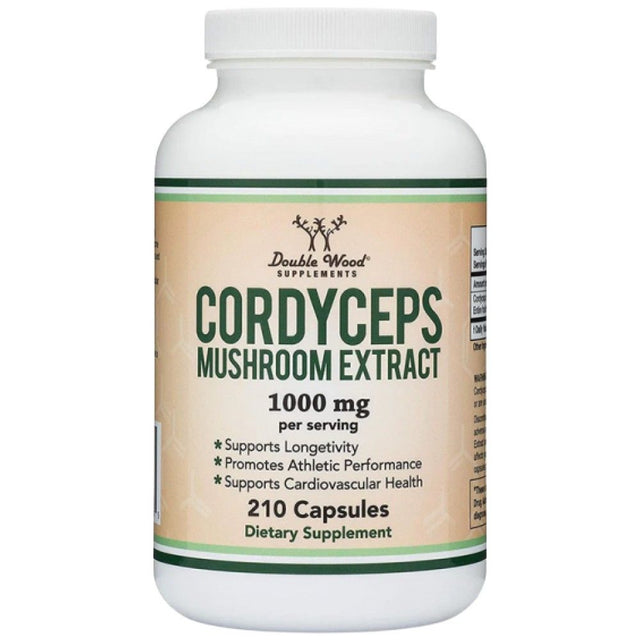 Cordyceps Mushroom Extract 1000 mg - 210 капсули  Double Wood - Nutra Best Bulgaria