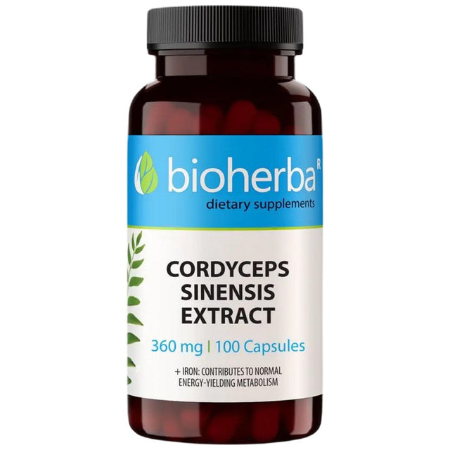 Cordyceps Sinensis 360 mg - 100 капсули  Bioherba - Nutra Best Bulgaria