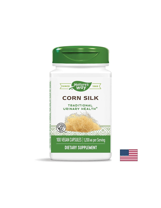 Диуретик за бъбречно здраве - Царевична коса - Corn Silk 400 mg, 100 капсули Nature’s Way  Nature’s Way - Nutra Best Bulgaria
