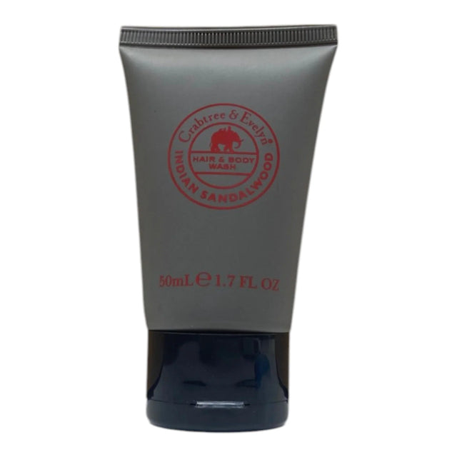 Crabtree & Evelyn, Indian Sandalwood, Shower Gel & Shampoo 2-In-1, 50 ml  Crabtree & Evelyn - Nutra Best Bulgaria