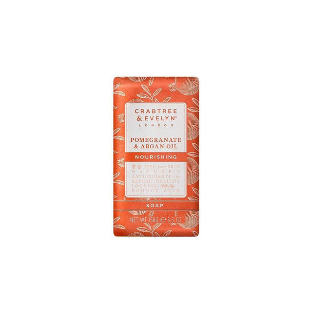 Crabtree & Evelyn, Pomegranate & Argan Oil, Nourishing, Soap Bar, 158 g  Crabtree & Evelyn - Nutra Best Bulgaria