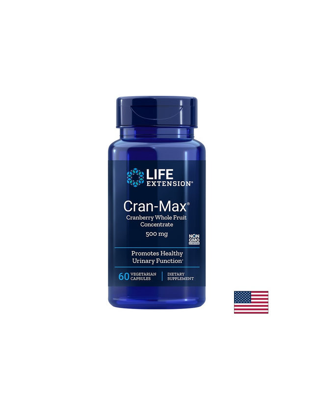 Cran-Max® Cranberry Concentrate/ Червена боровинка 500 mg x 60 капсули  Life Extension - Nutra Best Bulgaria