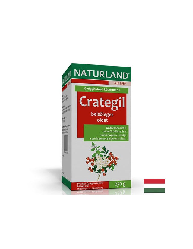 Сърдечен тонус и спокойствие с глог и маточина Crategil, 230 g  Naturland - Nutra Best Bulgaria