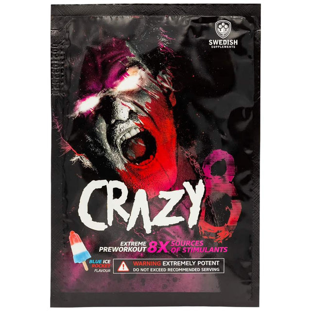 Crazy 8 / Extreme PreWorkout - 260 грама  Swedish Supplements - Nutra Best Bulgaria