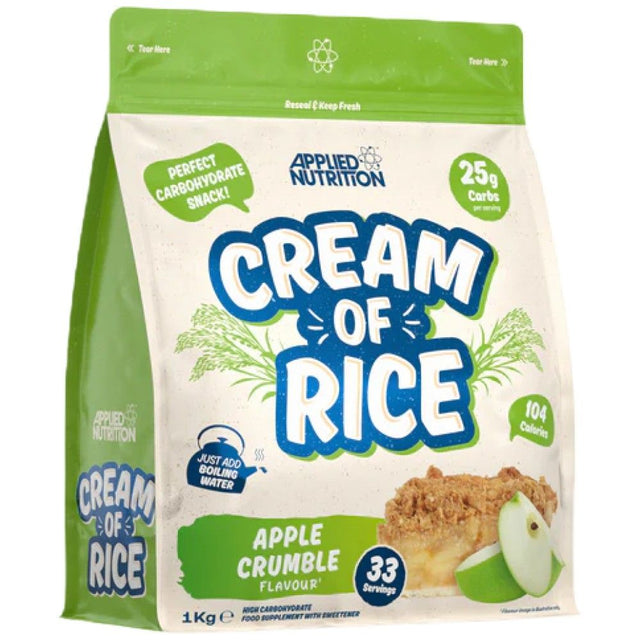 Cream of Rice | Easy Digesting & Great Tasting Complex Carbohydrates - 1000 грама  Applied Nutrition - Nutra Best Bulgaria