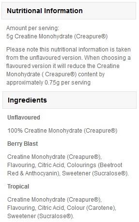 Creapure Creatine Monohydrate - 1000 грама  MyProtein - Nutra Best Bulgaria