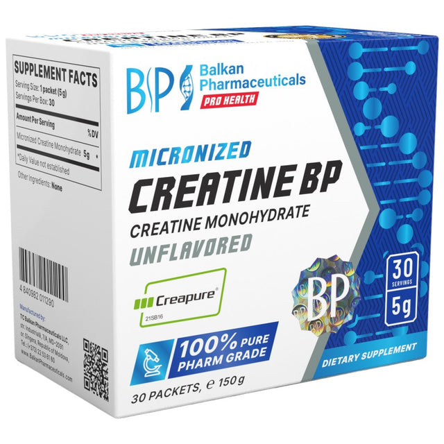 Creatine BP Sachets | Creapure® - 30 x 5 грама  Balkan Pharmaceuticals - Nutra Best Bulgaria