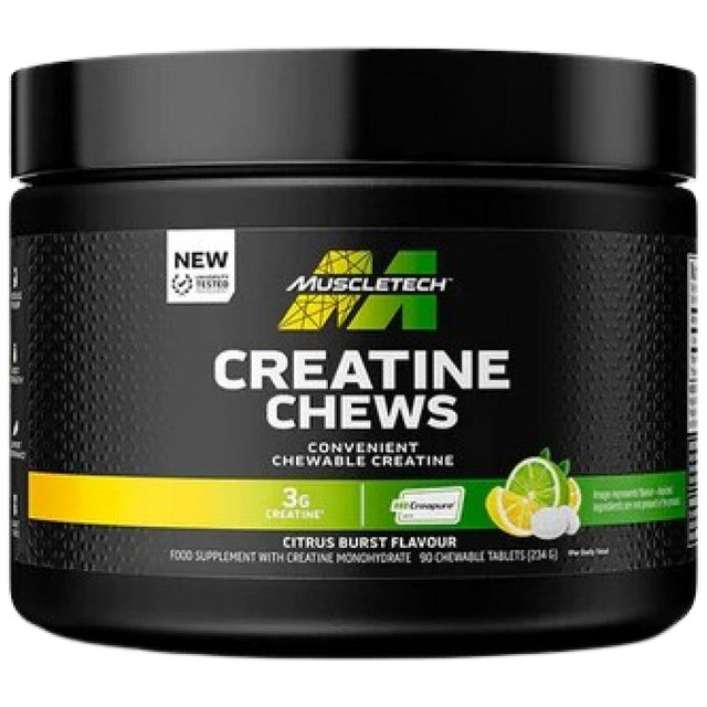 Creatine Chews Creapure® 1000 mg - 90 Дъвчащи таблетки  MuscleTech - Nutra Best Bulgaria