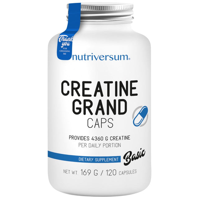 Creatine Grand Caps | Creatine Monohydrate 120 капсули  Nutriversum - Nutra Best Bulgaria