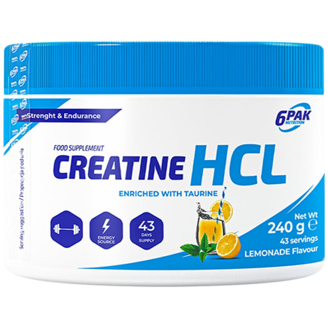 Creatine HCL Powder - 240 грама  6PAK Nutrition - Nutra Best Bulgaria