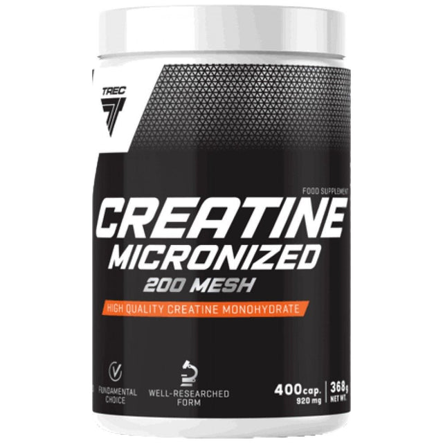 Creatine Micronized 200 Mesh | High Quality Creatine Monohydrate Caps - 400 капсули  Trec Nutrition - Nutra Best Bulgaria