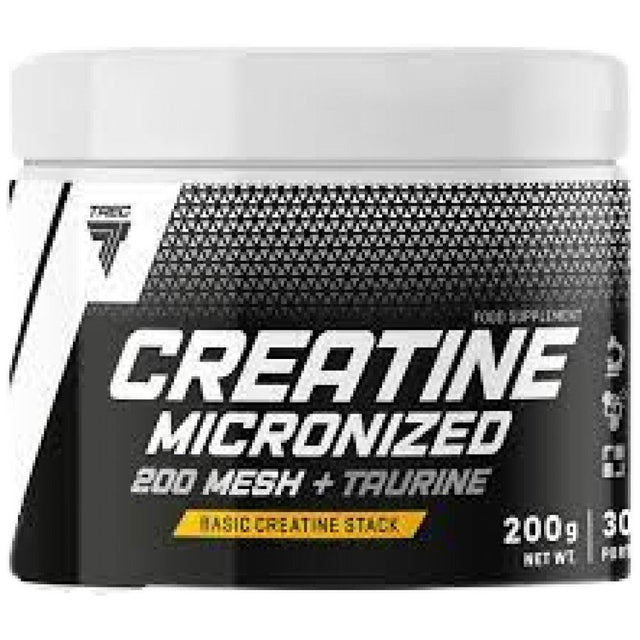 Creatine Micronized 200 Mesh + Taurine | High Quality Creatine Monohydrate Powder - 200 грама  Trec Nutrition - Nutra Best Bulgaria